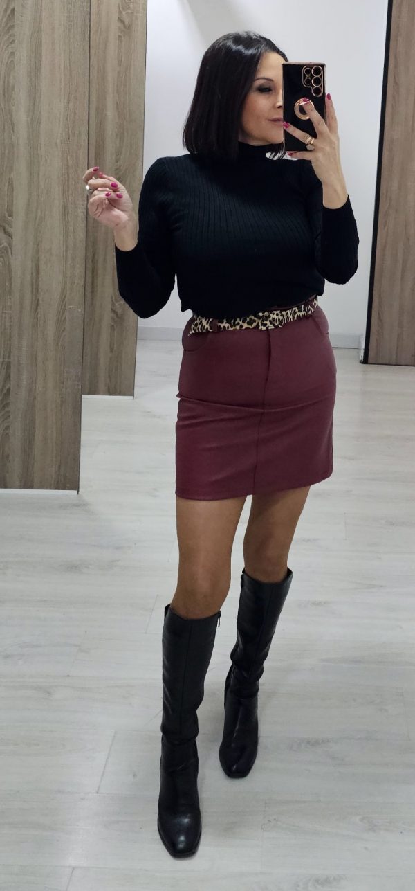 Falda Mónica polipiel - Imagen 2