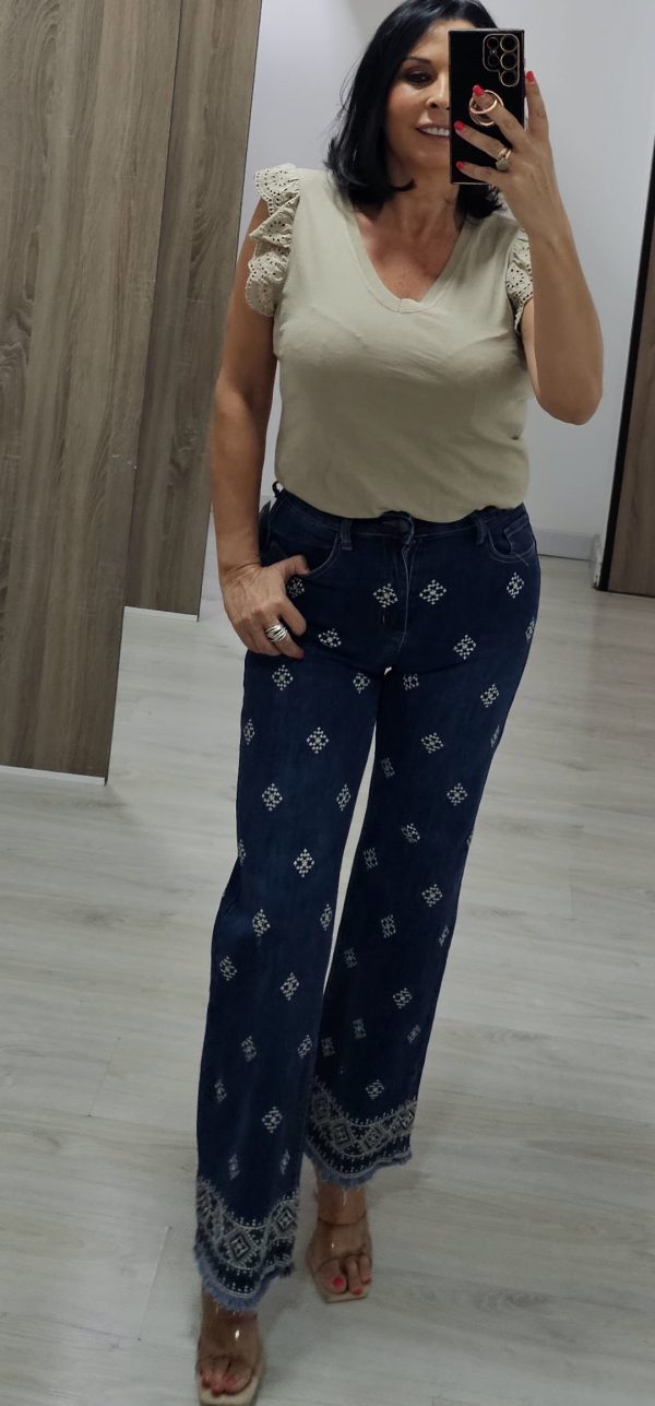 Pantalón Vaquero Bordados