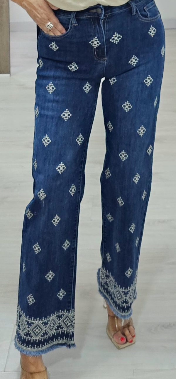 Pantalón Vaquero Bordados - Imagen 6