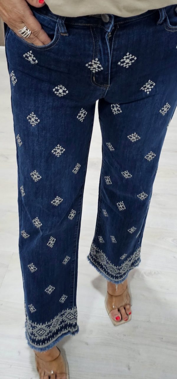 Pantalón Vaquero Bordados - Imagen 7
