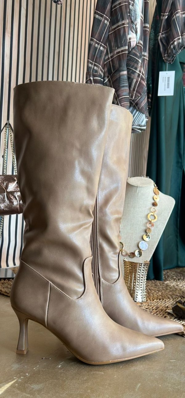Bota alta beige - Imagen 2
