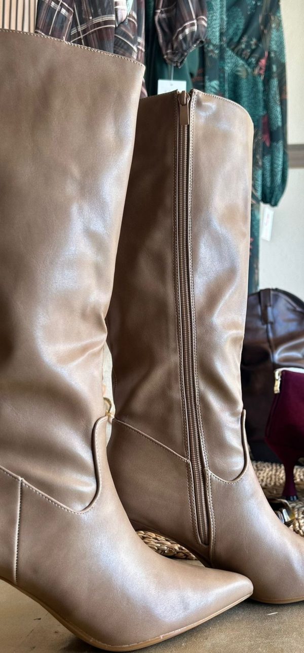 Bota alta beige - Imagen 7