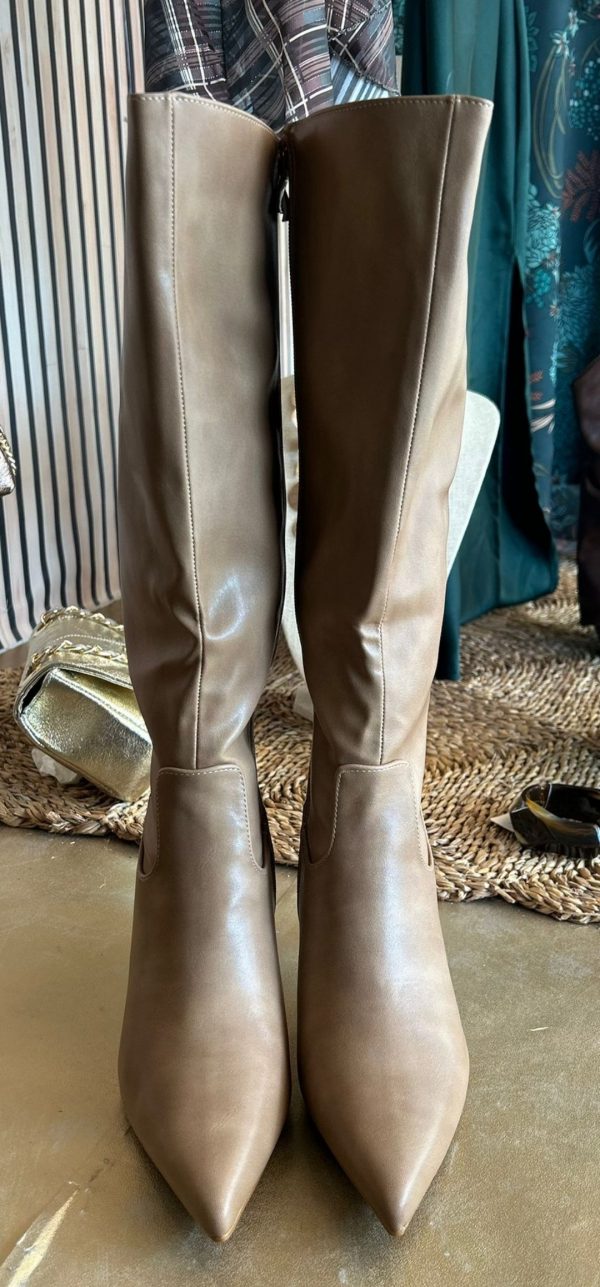 Bota alta beige - Imagen 3