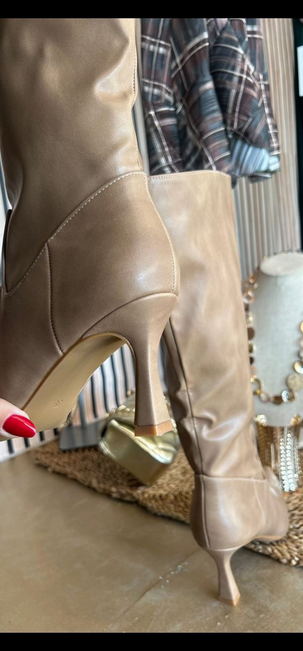 Bota alta beige - Imagen 5