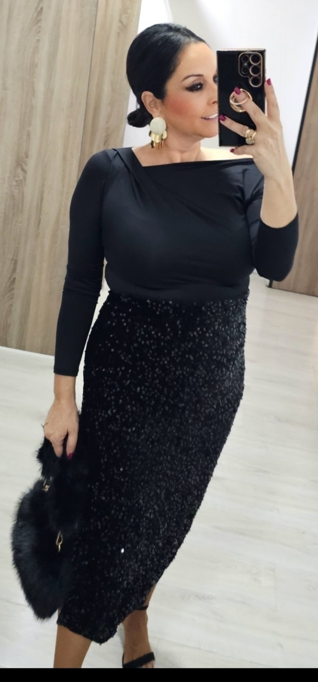 Falda Lentejuelas midi 5 Falda Lentejuelas midi - Imagen 5