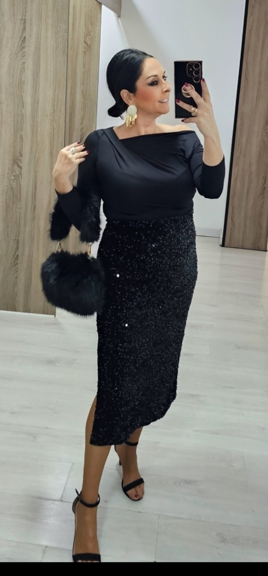 Falda Lentejuelas midi 7 Falda Lentejuelas midi - Imagen 7