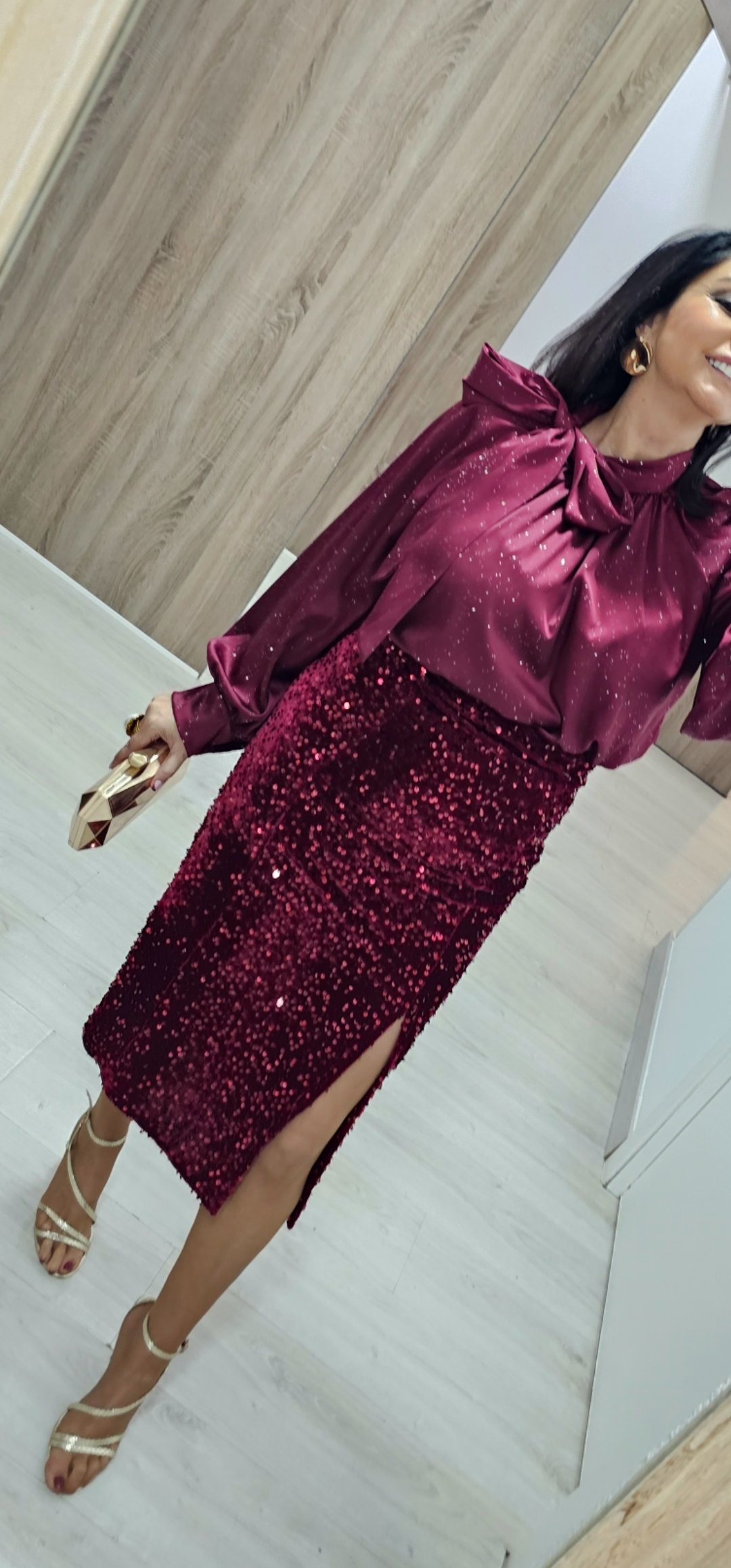 Falda Lentejuelas midi 4 Falda Lentejuelas midi - Imagen 4