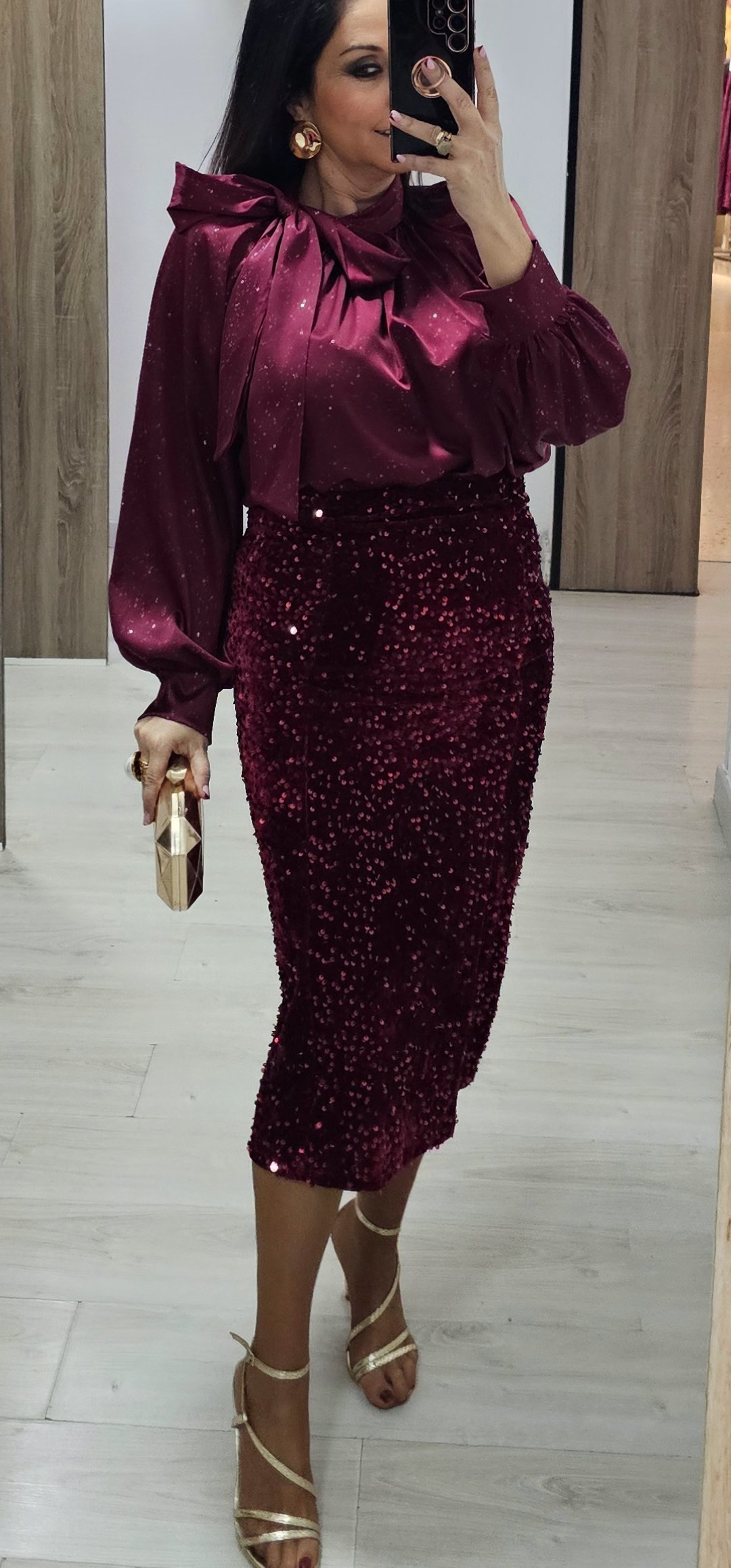 Falda Lentejuelas midi 6 Falda Lentejuelas midi - Imagen 6